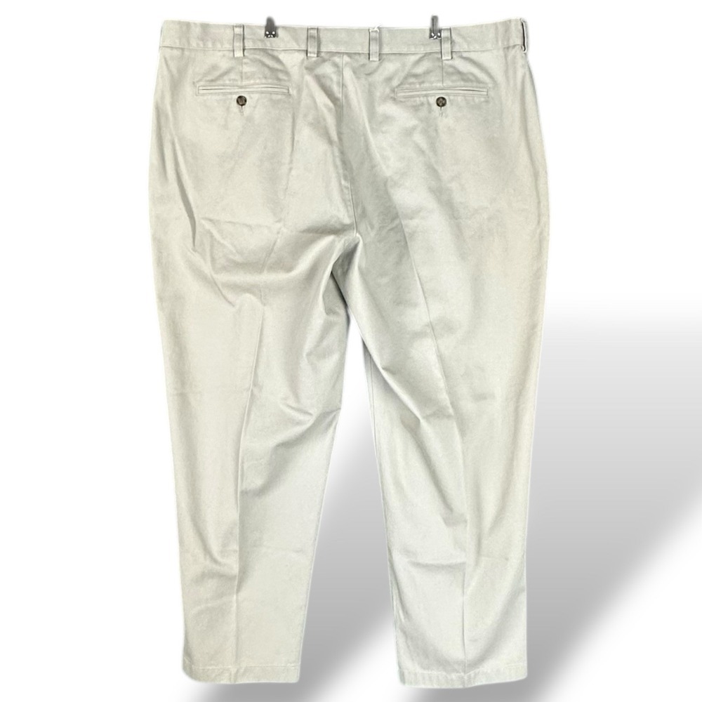 LL Bean Double L Chino Pants SZ 44x29.5 Wrinkle Resistant Cotton Natural Fit NWT - Picture 2 of 7